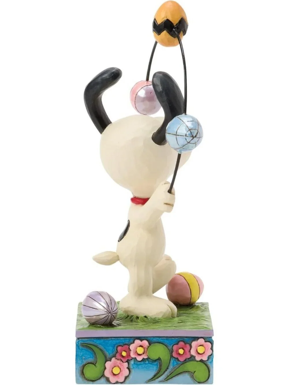 Snoopy Juggling Easter Eggs Figurine, 6.1 Inch, Colorful Spring Decor